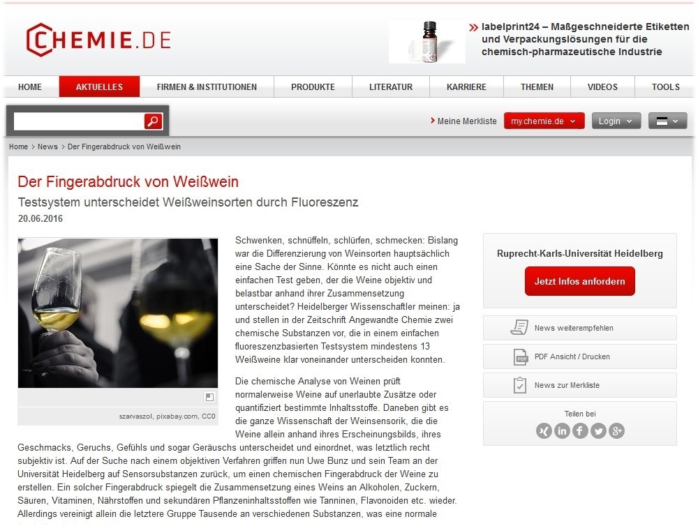 Bild Pressemitteilung Portal chemie.de