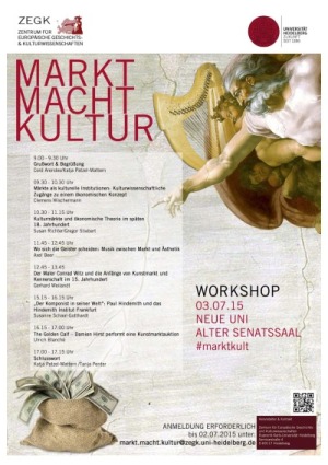 Workshop Markt Macht Kultur Poster