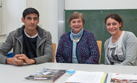 Abdulghafar Nurzaei, Prof. Dr. Ingrid Dietrich und Sissy Geider