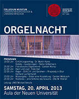 Plakat Orgelnacht 160x200