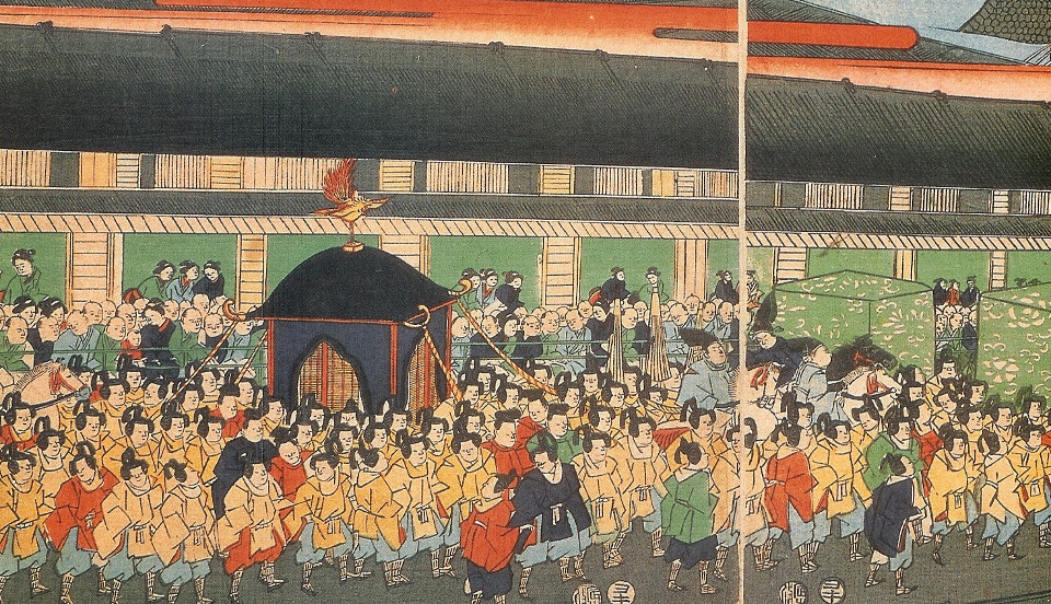 Meiji Tennô arrives at Tokyo (1869)