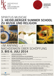 Plakat Summer School zu Musik und Religion 2014