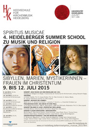 Plakat Summer School zu Musik und Religion 2015
