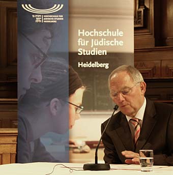 Bundesminister Schäuble bei seiner Rede in der Alten Aula