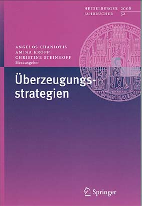 “Persuasion Strategies” is the subject of the 52nd volume of the Heidelberg Yearbooks