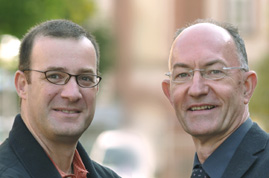Prof. Dr. Hans-Werner Wahl (rechts) und Dr. Noam Shoval