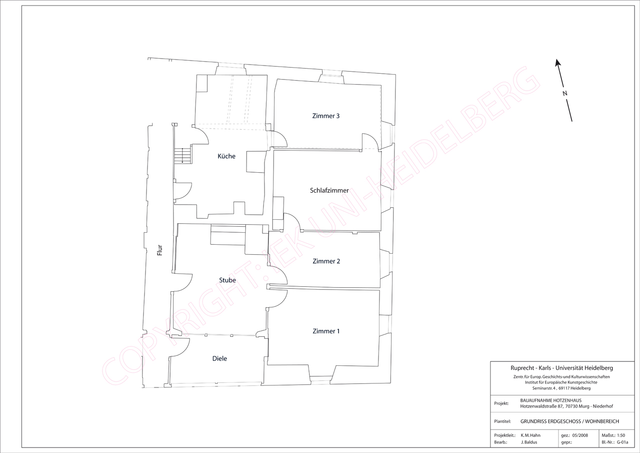 Bauaufnahme Zechenwihler Hotzenhaus