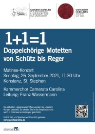 Plakat 1+1=1 Konstanz