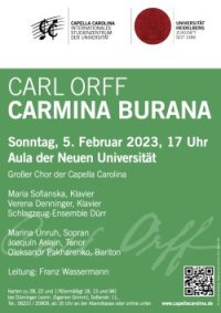 Plakat Carmina Burana 2023