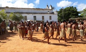Dança do Toré do grupo indígena Kiriri - Região de  Ribeira do Pombal- Bahia-Brasil.