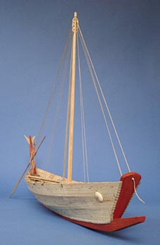 Das Modell eines minoischen Schiffes im Maßstab 1:10