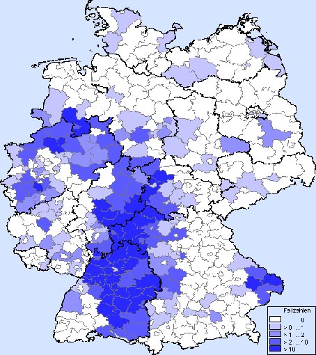 In Deutschland ist das Hanta-Virus vor allem in Baden-Württemberg, in Hessen, Bayern und Nordrhein-Westfalen verbreitet.