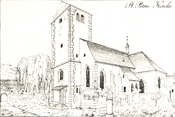 Peterskirche um 1830
