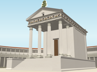 Tempelgebäude in Antiochia ad Pisidiam