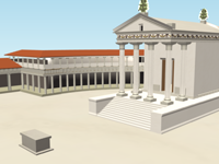 Ansicht der Rekonstruktion von Antiochia ad Pisidiam