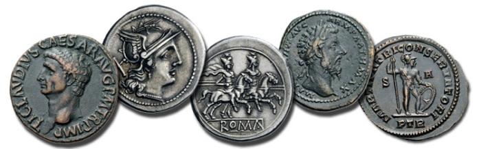 Münzen angeordnet 2