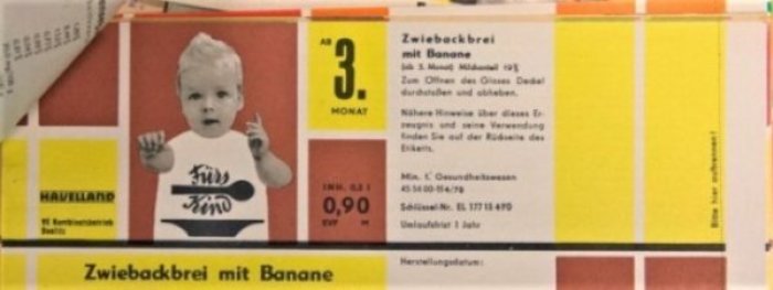 Katalog Kleinkindkost 1965-69, BArch DQ 1 - 3328.