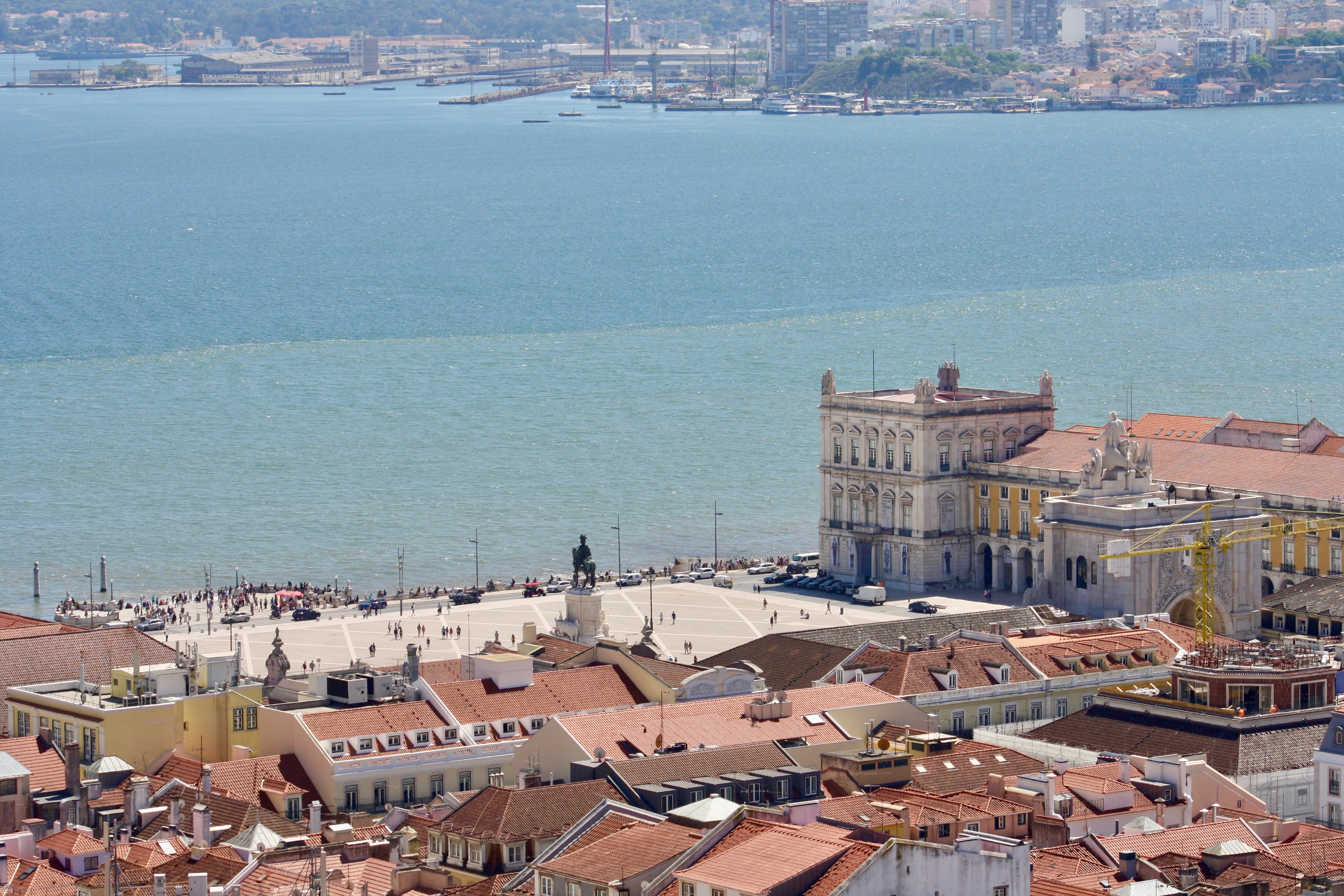 Lissabon Exkursion Foto Piazza und Bucht