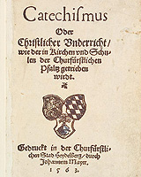 Erstausgabe Heidelberger Katechismus 1