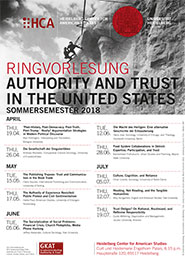Plakat Ringvorlesung Authority and Trust