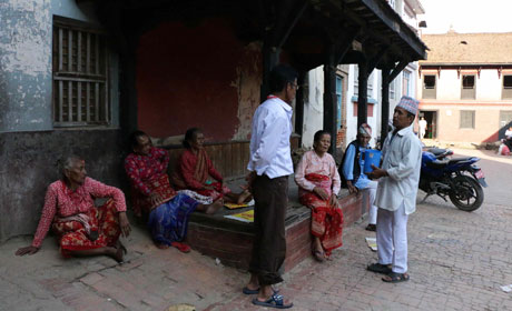 Historischer Arkadenbau (Pati) in der Stadt Patan - Foto: Dikshya Karki
