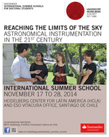Plakat Summer School 2014 Astronomy