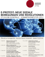 Plakat Studiumgenerale SoSe 2012