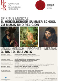 Plakat Summer School zu Musik und Religion 2015