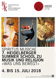 Plakat Summer School zu Musik und Religion 2018