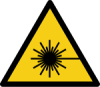 Warnzeichen W004 Warnung vor Laserstrahl