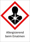 Piktogramm GHS Sticker - Allergisierend beim Einatmen"