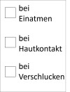 Piktogramm GHS Sticker - Checkbox