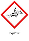 Piktogramm GHS Sticker - Explosiv