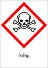 Piktogramm GHS Sticker - Giftig