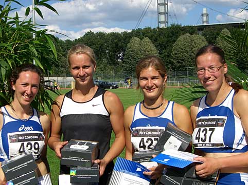 4x100 m-Staffel der WG Heidelberg - Deutscher Hochschulmeister 2007