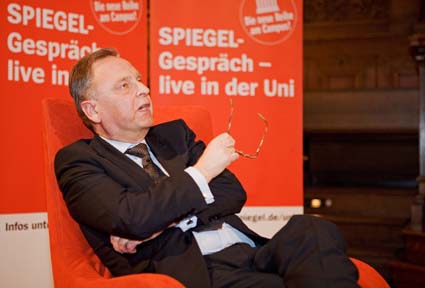 Ein „SPIEGEL-Gespräch live in der Uni“ mit Hans-Jürgen Papier