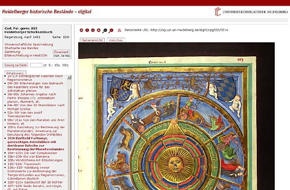 Deutschlandweit einzigartig ist die Digitalisierung der Bibliotheca Palatina