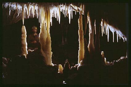 Stalagmiten wachsen seit Urzeiten in Höhlen.